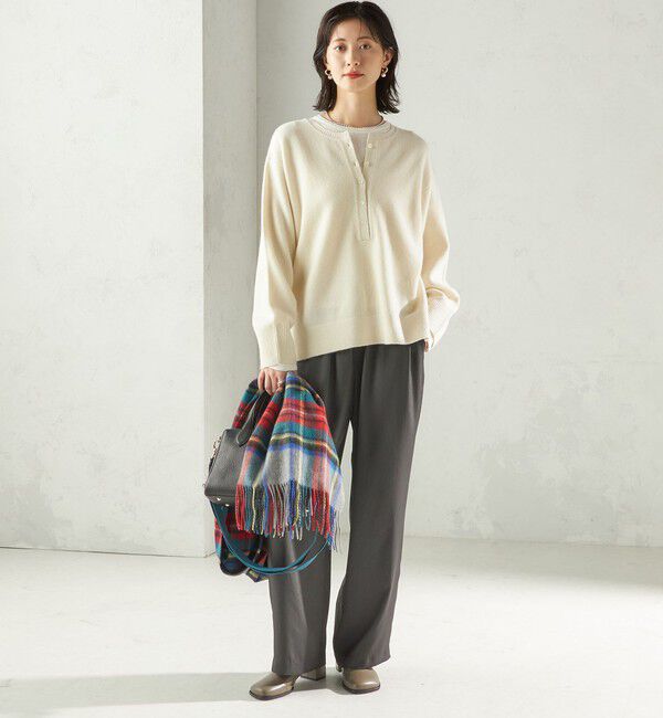 SHIPS for women「〈手洗い可能〉ウール カシミヤ 2WAY プルオーバー」|ニット・セーター|