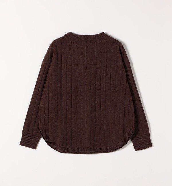 SHIPS any「SHIPS any:〈手洗い可能〉ヤク ワイドリブ ラウンドヘム ニット プルオーバー」|ニット・セーター|