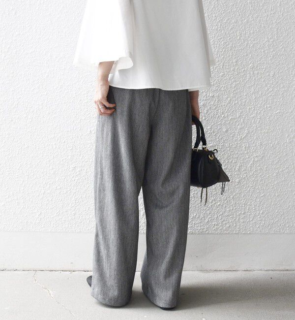 SHIPS any「SHIPS any:〈手洗い可能〉ウォーム イージー ワイド ストレート パンツ」|その他|