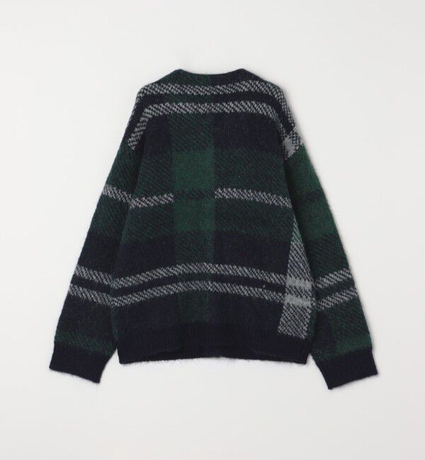 SHIPS any「SHIPS any:〈手洗い可能〉アルパカ ミックス シャギー チェック ニット カーディガン◇」|カーディガン|