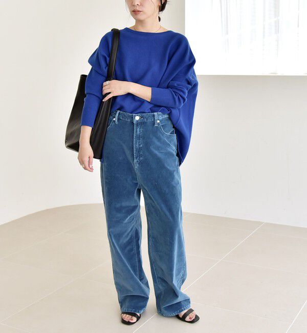 quaranciel「quaranciel:〈洗濯機可能〉ボートネック ワイド ニット プルオーバー」|ニット・セーター|