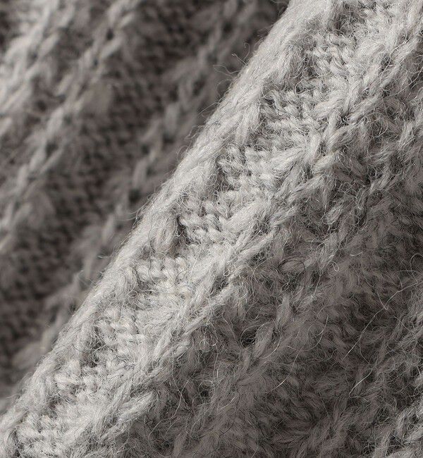 SHIPS any「SHIPS any: リブ タック編み Vネック ルーズ ニット カーディガン」|カーディガン|