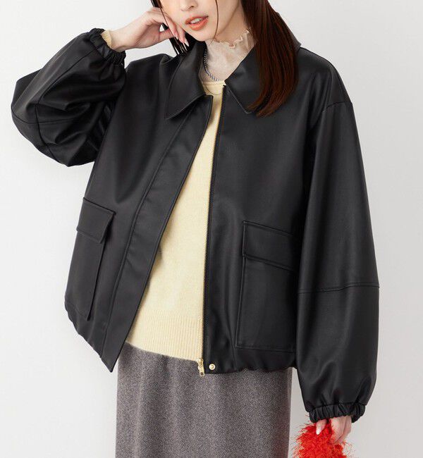 SHIPS Colors 「SHIPS Colors:バイカー ジャケット」|ライダースジャケット|ブラック