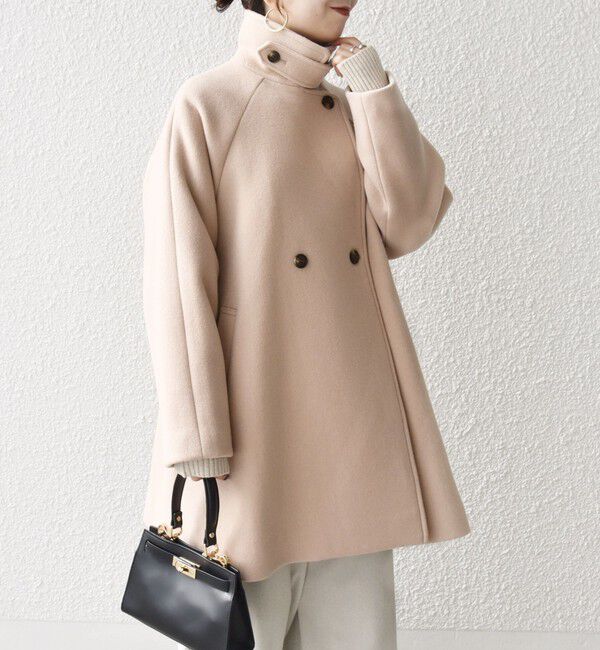 SHIPS any「【WEB限定】SHIPS any: PURE WOOL スタンド & テーラード ハーフ コート」|その他|