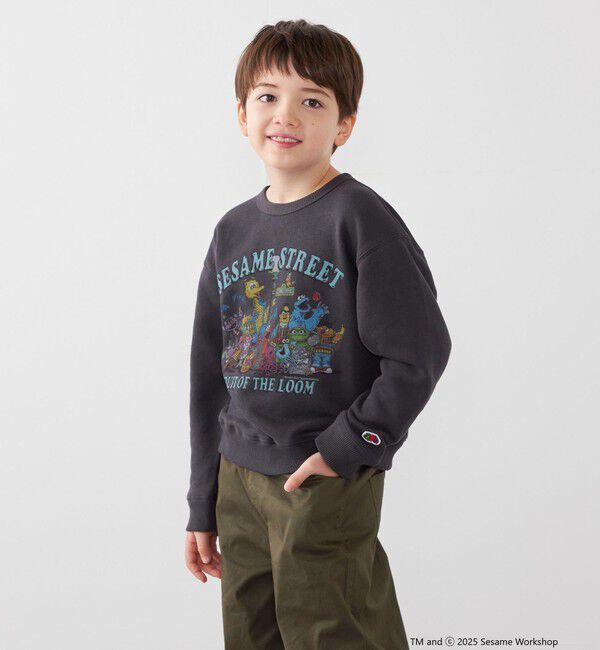 SHIPS any「SESAME STREET meets FRUIT OF THE LOOM: プリント スウェット<KIDS>」|スウェット・ジャージ|
