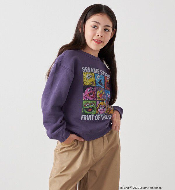 SHIPS any「SESAME STREET meets FRUIT OF THE LOOM: ブロック プリント スウェット<KIDS>」|スウェット・ジャージ|
