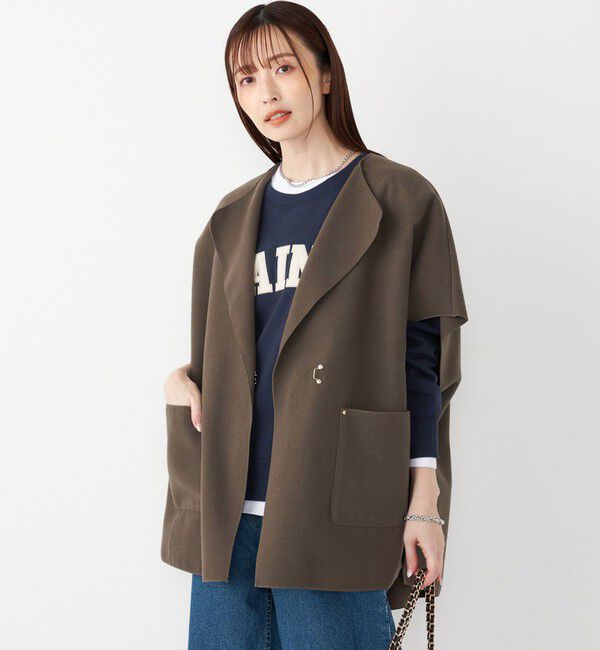 SHIPS Colors 「SHIPS Colors:ダブルフェイス ウールライク オーバー ジレ」|ダウンベスト・ベスト|