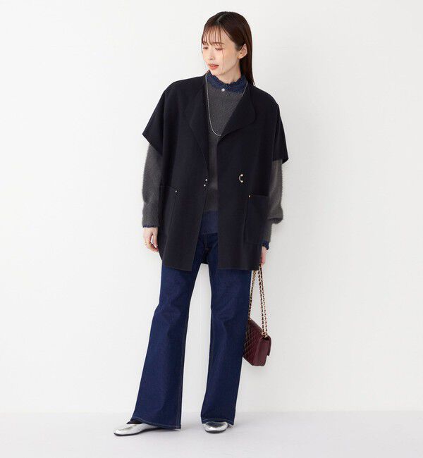 SHIPS Colors 「SHIPS Colors:ダブルフェイス ウールライク オーバー ジレ」|ダウンベスト・ベスト|