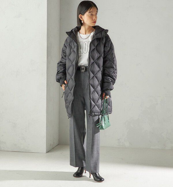 SHIPS for women「【SHIPS別注】Wai+ &times; TAION:〈手洗い可能〉ミディ ダウン コート」|ダウン|