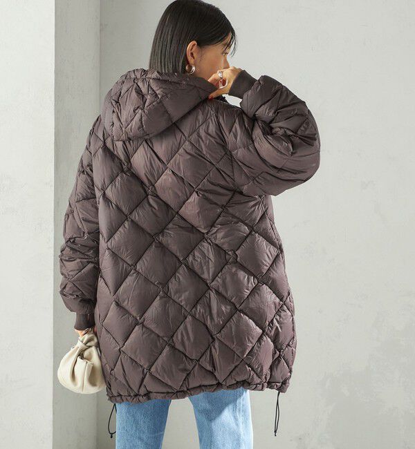 SHIPS for women「【SHIPS別注】Wai+ &times; TAION:〈手洗い可能〉ミディ ダウン コート」|ダウン|