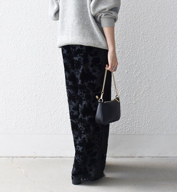 SHIPS any「SHIPS any:〈手洗い可能〉フラワー オパール タック セミワイド イージー パンツ」|その他|