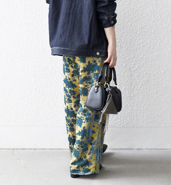 SHIPS any「SHIPS any:〈手洗い可能〉フラワー オパール タック セミワイド イージー パンツ」|その他|