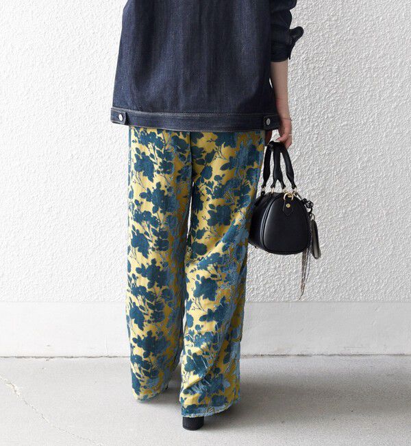 SHIPS any「SHIPS any:〈手洗い可能〉フラワー オパール タック セミワイド イージー パンツ」|その他|