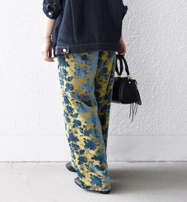 SHIPS any「SHIPS any:〈手洗い可能〉フラワー オパール タック セミワイド イージー パンツ」|その他|