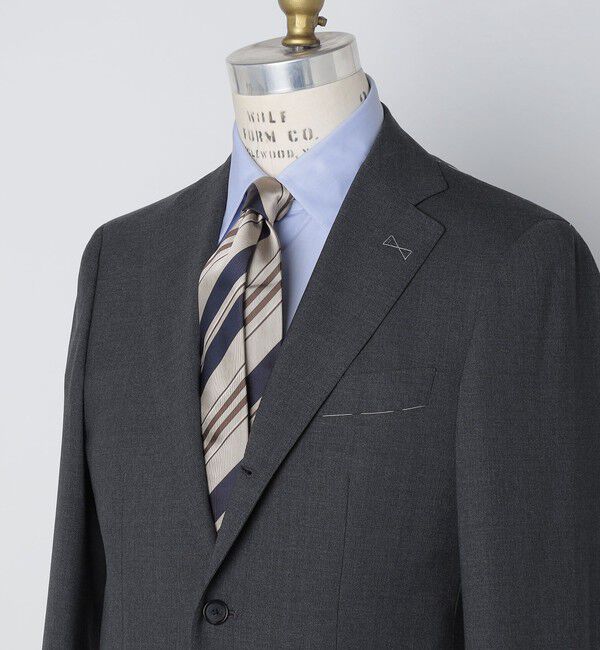 SHIPS「FRANCO BASSI: シルク レジメンタル ネクタイ」|ネクタイ・蝶ネクタイ|