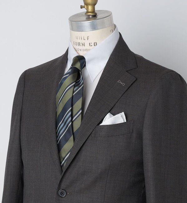 SHIPS「FRANCO BASSI: シルク レジメンタル ネクタイ」|ネクタイ・蝶ネクタイ|