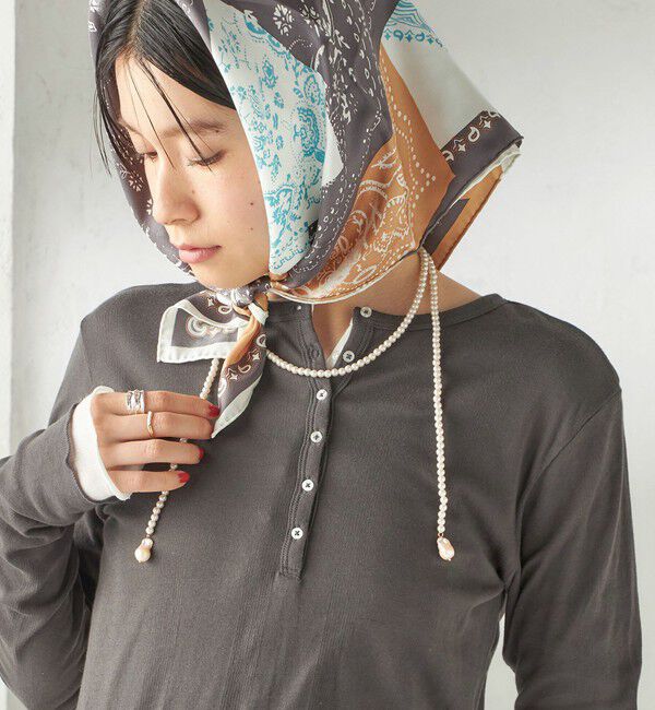 SHIPS for women「manipuri: 26SS スカーフ 65&times;65」|ストール|ベージュ