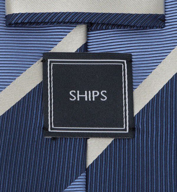 SHIPS「SHIPS: シルク レップ ワイド ストライプ ネクタイ」|ネクタイ・蝶ネクタイ|