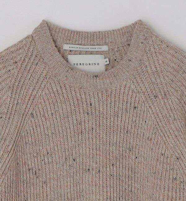 SHIPS「PEREGRINE:〈手洗い可能〉フォード クルーネック ウール アゼ ニット」|ニット・セーター|