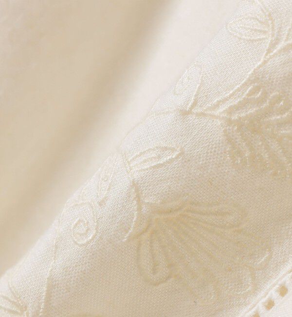 SHIPS any「《予約》SHIPS any:〈手洗い可能〉リネンミックス ハシゴレース シャツ カーディガン」|カーディガン|