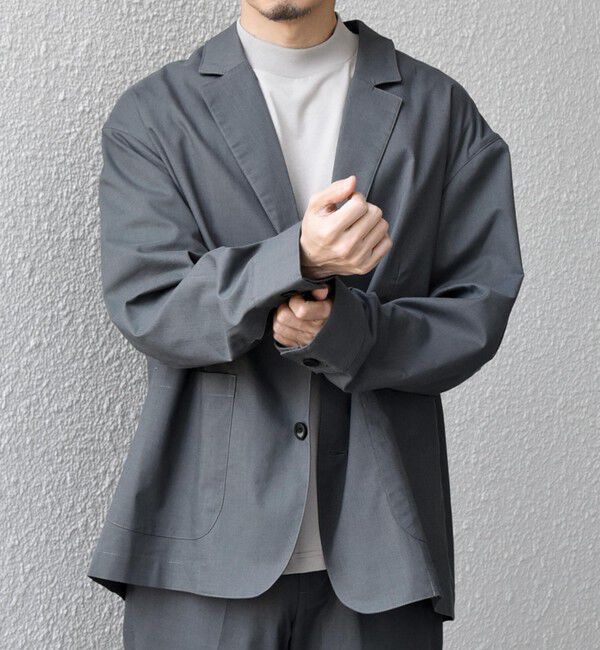 SHIPS any「【WEB限定】SHIPS any: ハイブリッドリネン リラックス テーラード ジャケット (セットアップ対応)26SS◆」|テーラードジャケット|