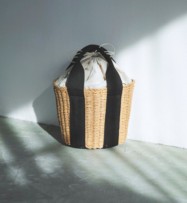 quaranciel「《予約》quaranciel: バイカラー テープハンドル ペーパー トート バッグ」|トートバッグ|