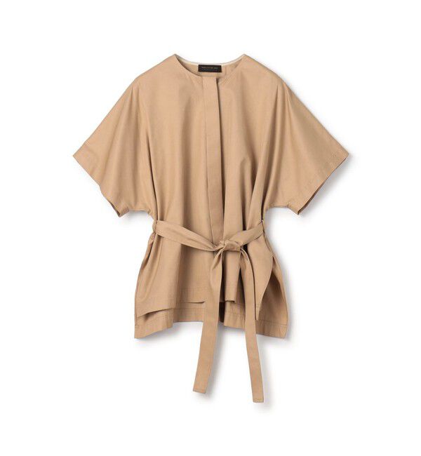 TOMORROWLAND collection「コットンギャバジン ベルテッドシャツ」|シャツ・ブラウス|45 キャメル