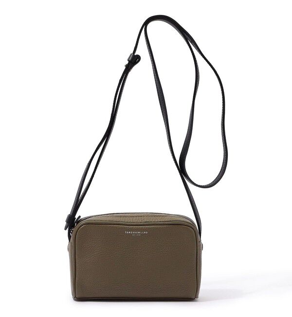 TOMORROWLAND GOODS「TOMORROWLAND シュリンクレザー ミニショルダーバッグ」|ショルダー・メッセンジャー|43 ベージュ
