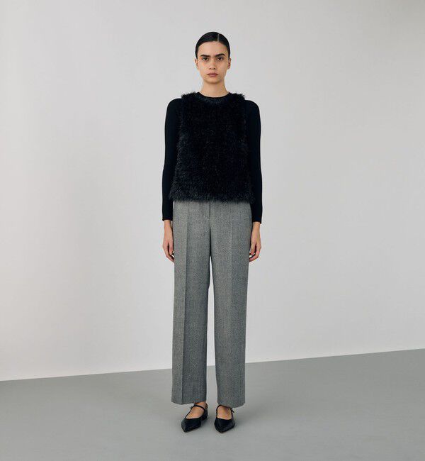 DES PRES「レイニーシャギー クルーネックベスト」|ベスト・ジレ|