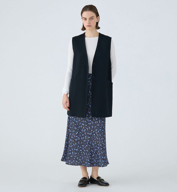 Ballsey「レノクロスジャージー Vカラーミドルジレ」|ベスト・ジレ|