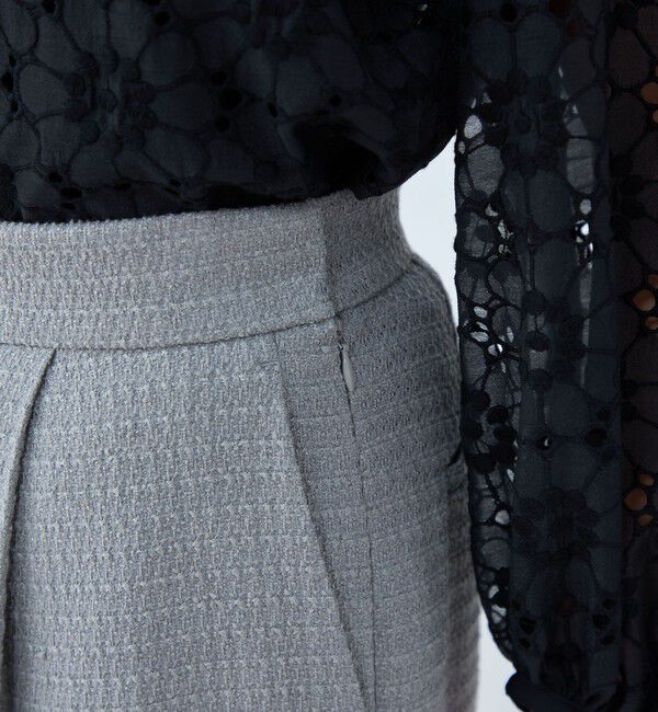 Ballsey「ライトファンシーツイード サスペンダーワイドパンツ」|その他|