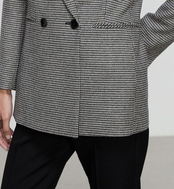 TOMORROWLAND collection「シックシェファード ダブルブレストジャケット」|テーラードジャケット|