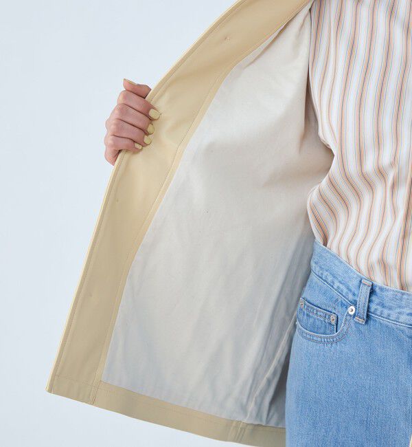 MACPHEE「レザーライク カバーオール」|ブルゾン・スタジャン|