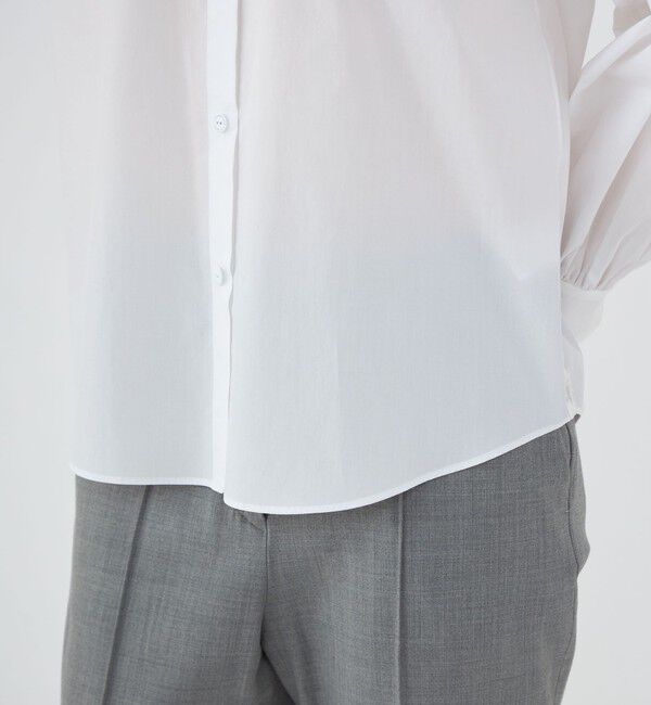 TOMORROWLAND collection「200/2スーピマローン ファインタックギャザーブラウス」|シャツ・ブラウス|