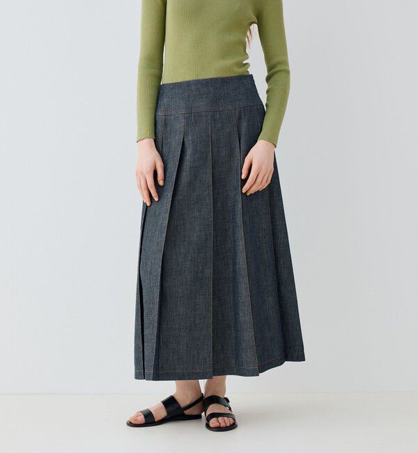 GALERIE VIE「 ステイブルーデニム フルタックスカート」|スカート|