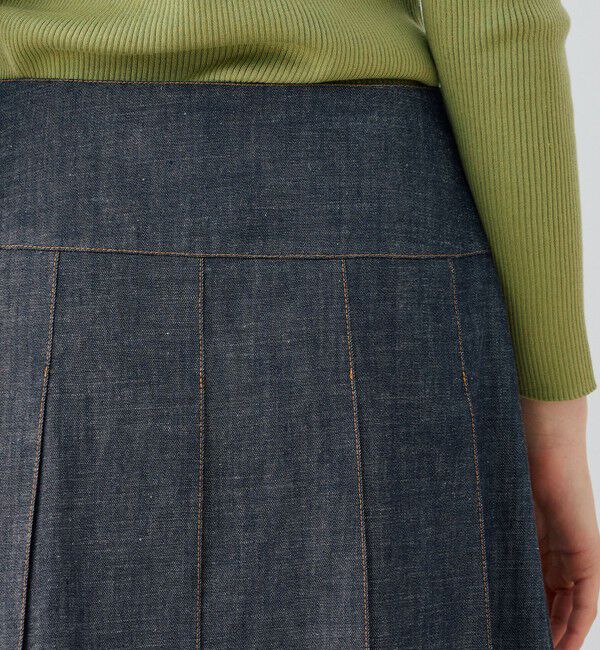 GALERIE VIE「 ステイブルーデニム フルタックスカート」|スカート|