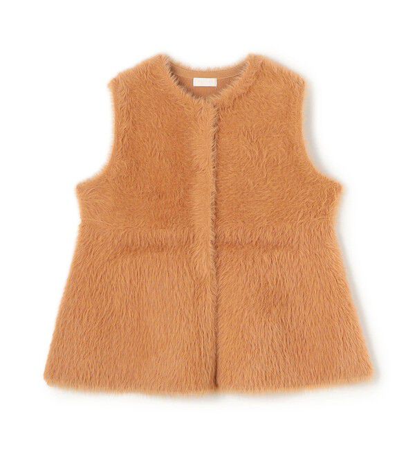 Ballsey「フェザーヤーン ペプラムベスト」|ベスト・ジレ|43 ベージュ