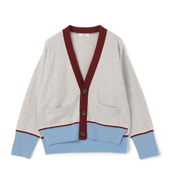 MACPHEE「NZ LAMBS Vネックカーディガン」|カーディガン|14 グレー系