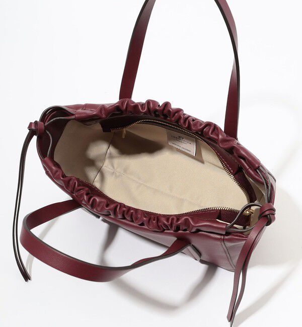 TOMORROWLAND GOODS「LORISTELLA ギャザー ショルダートート」|ハンドバッグ|