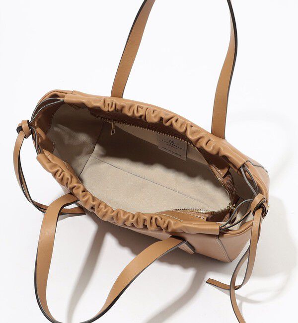 TOMORROWLAND GOODS「LORISTELLA ギャザー ショルダートート」|ハンドバッグ|