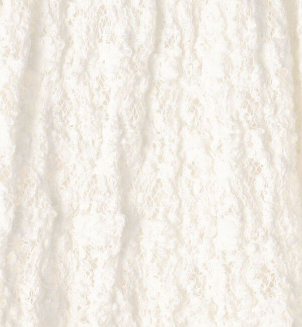 BACCA「ストレッチレース ギャザーノースリーブプルオーバー」|Tシャツ・カットソー|