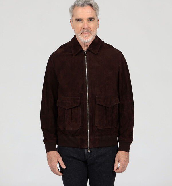 TOMORROWLAND MENS「【別注】EMMETI AKRON ラムレザー スエードブルゾン」|ブルゾン・スタジャン|