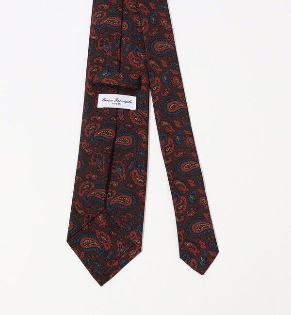 TOMORROWLAND GOODS「ERRICO FORMICOLA シルクプリント ペイズリー柄ネクタイ」|ネクタイ・蝶ネクタイ|