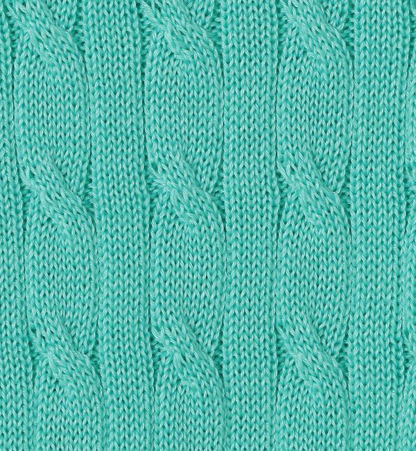 MACPHEE「ギザケーブル ハーフスリーブプルオーバー」|ニット・セーター|