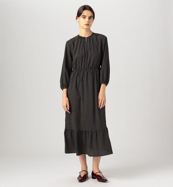 Ballsey「ミニドットプリント ティアードワンピース」|ワンピース|