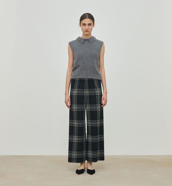 DES PRES「ハイツイストウールチェック リラックスパンツ」|その他|