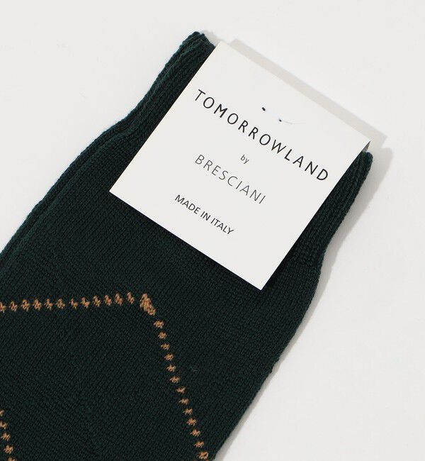 TOMORROWLAND GOODS「BRESCIANI ウールナイロン アーガイルソックス」|ソックス|