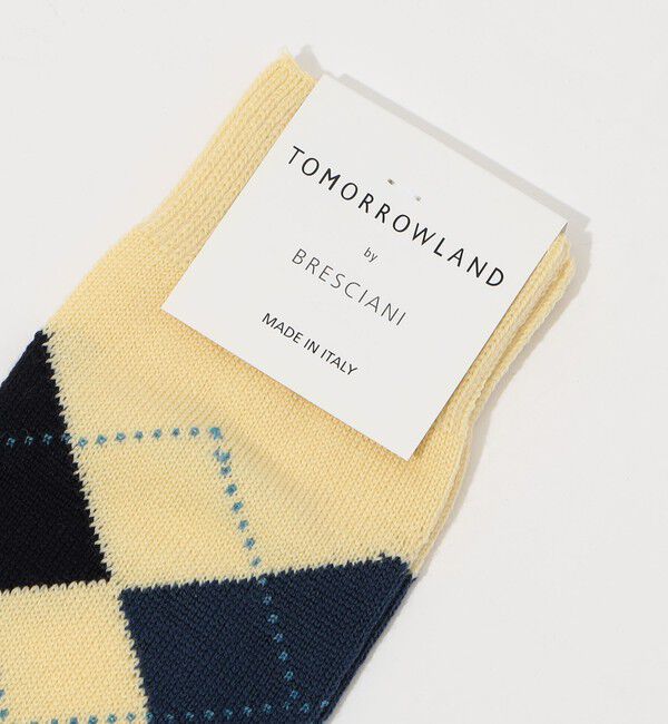 TOMORROWLAND GOODS「BRESCIANI ウールナイロン アーガイルソックス」|ソックス|