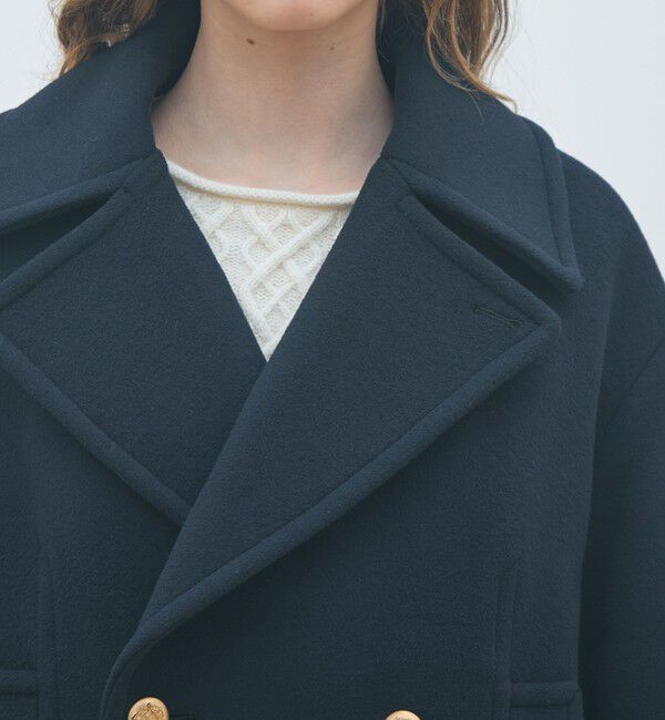 MACPHEE「メルトンビーバー Pコート」|ピーコート|