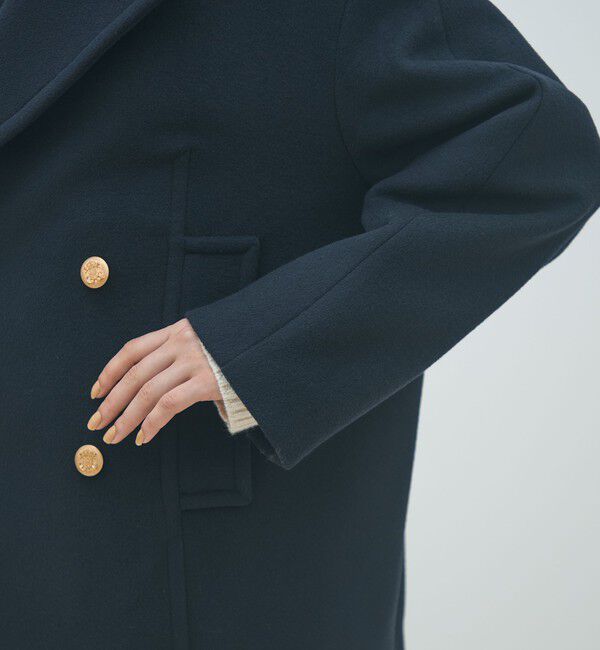 MACPHEE「メルトンビーバー Pコート」|ピーコート|